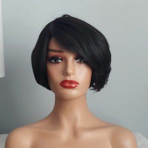 Black Short Synthetic Wig